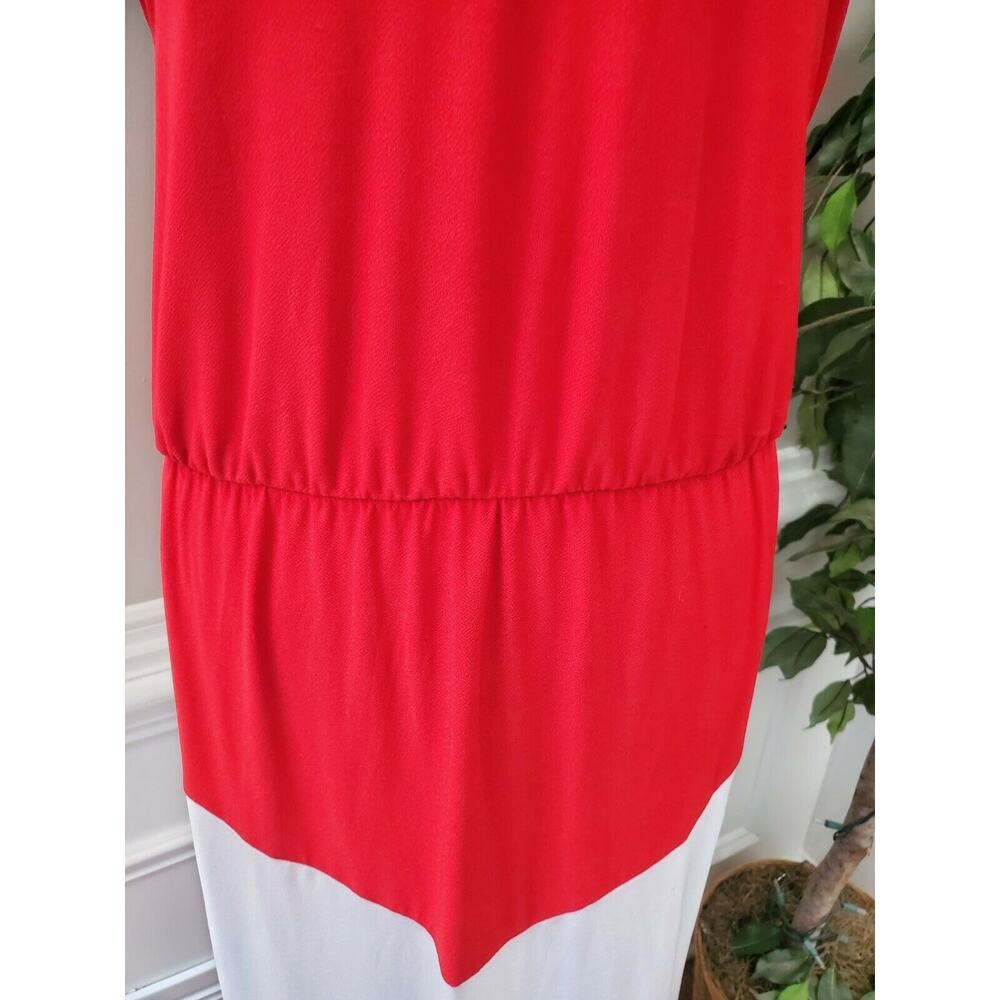 Rouge Women's Multicolor Polyester Round Neck Sleeveless Long Maxi Dress Size 2X - Picture 3 of 12